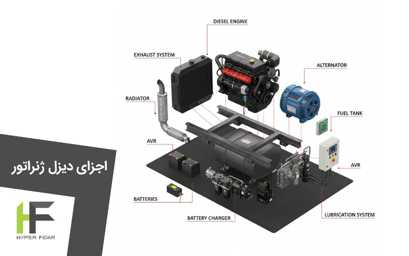 اجزای دیزل ژنراتور برق